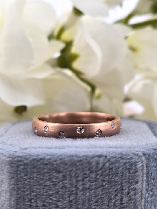 Colleen | 14k Rose Gold | Natural Diamond | Ring