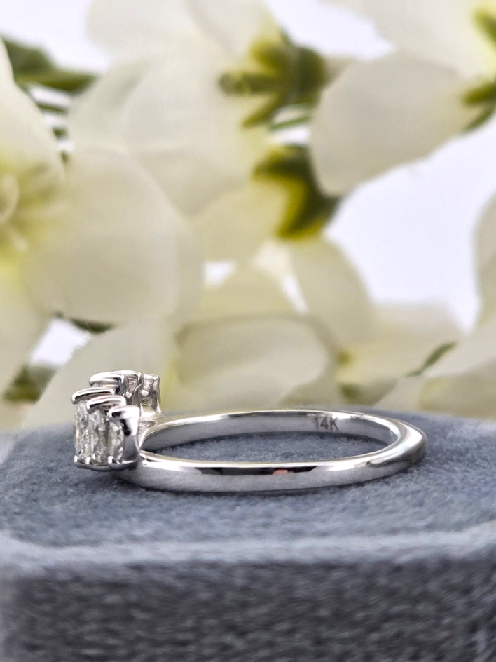 Janine | 14k White Gold | Natural Diamond | Ring