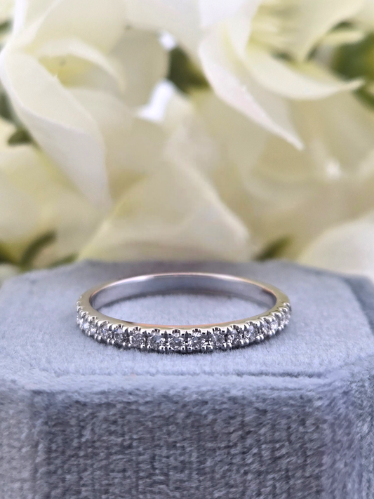 Ann | 14k White Gold | Natural Diamonds | Ring