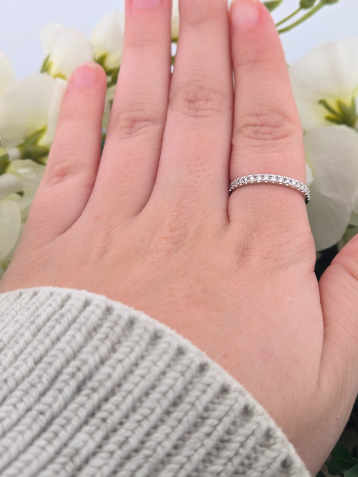 Ann | 14k White Gold | Natural Diamonds | Ring