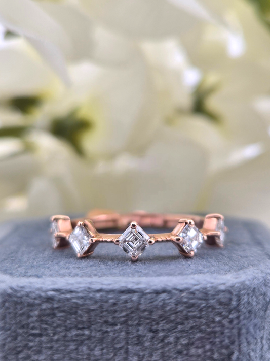 Carmilla | 14k Rose Gold | Natural Diamond | Ring