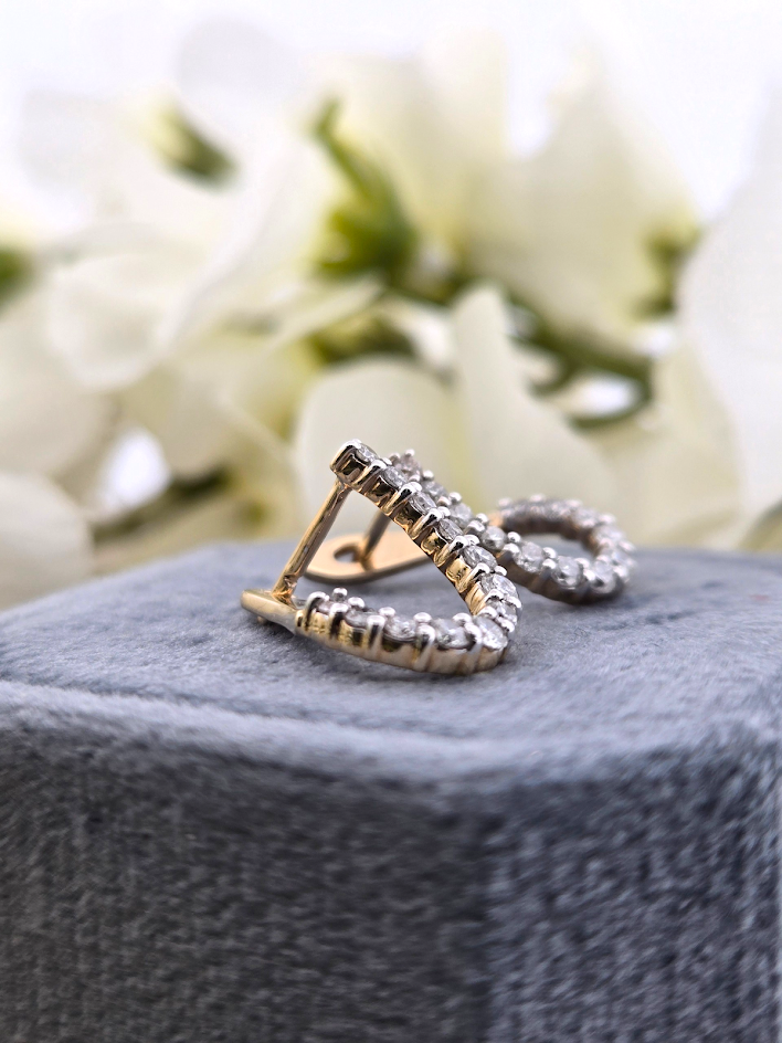 Marcilla | 14k Yellow Gold | Natural Diamond | Earrings