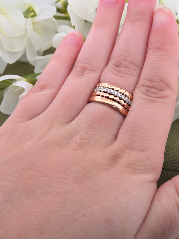 Layla | 14k Rose Gold | Natural Diamond | Rings