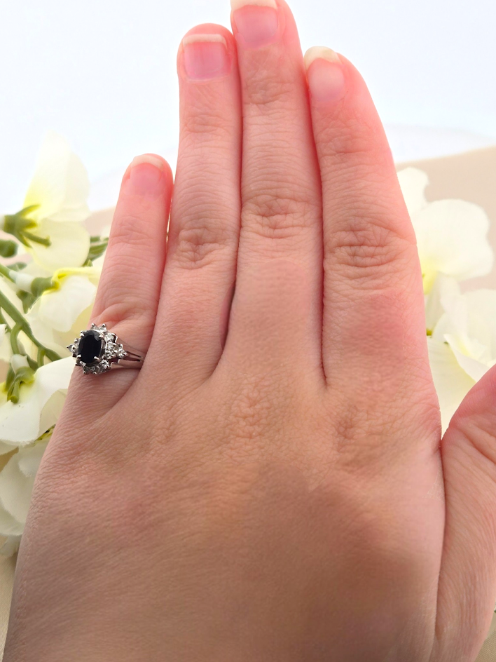 Addison | Platinum | Sapphire & Natural Diamond | Ring