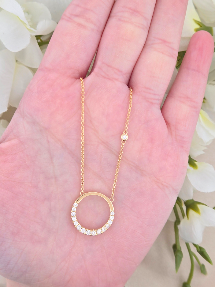 Kyra | 14k Yellow Gold | Natural Diamond | Necklace