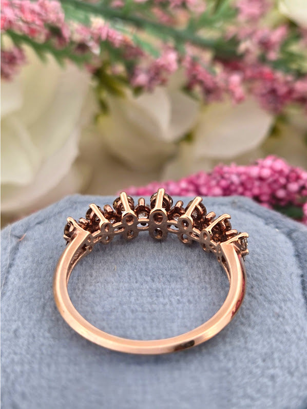 Thalindra | 14k Rose Gold | Chocolate & White Diamonds | Ring