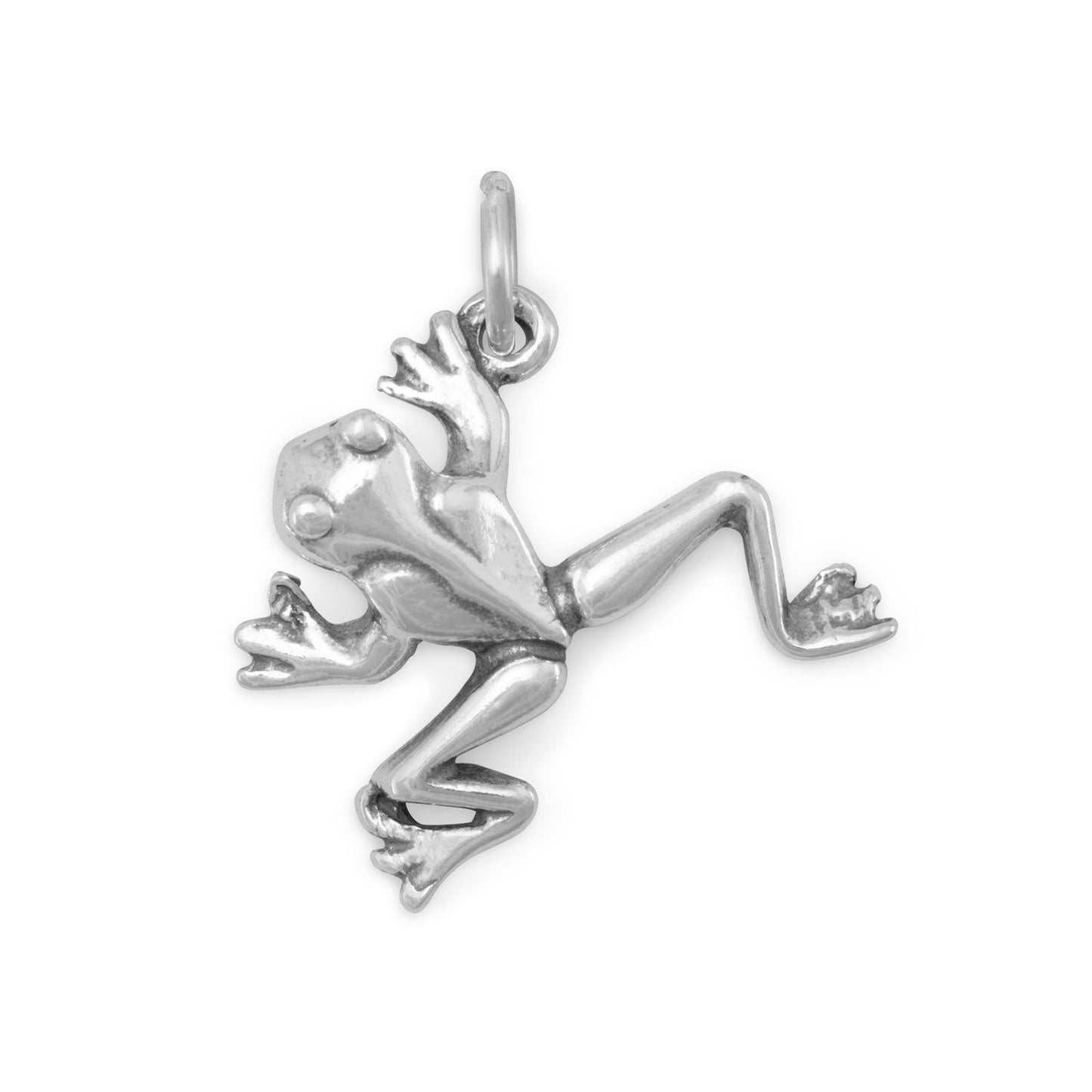 Oxidized 3D Tree Frog Charm
