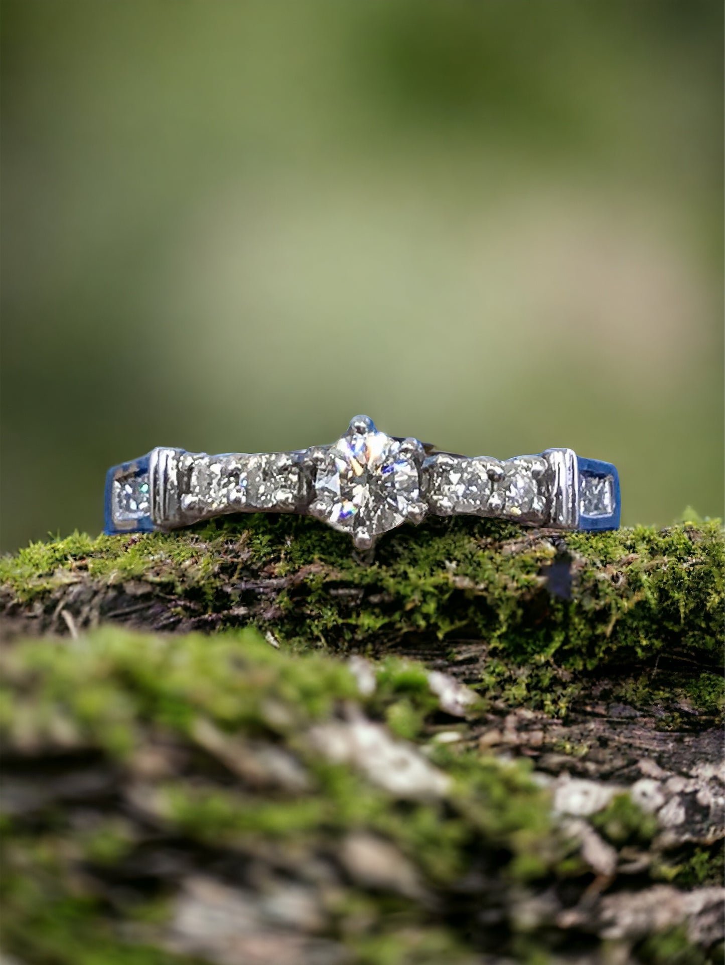 Magnolia - .60 ctw Diamond Engagement Ring in 18k