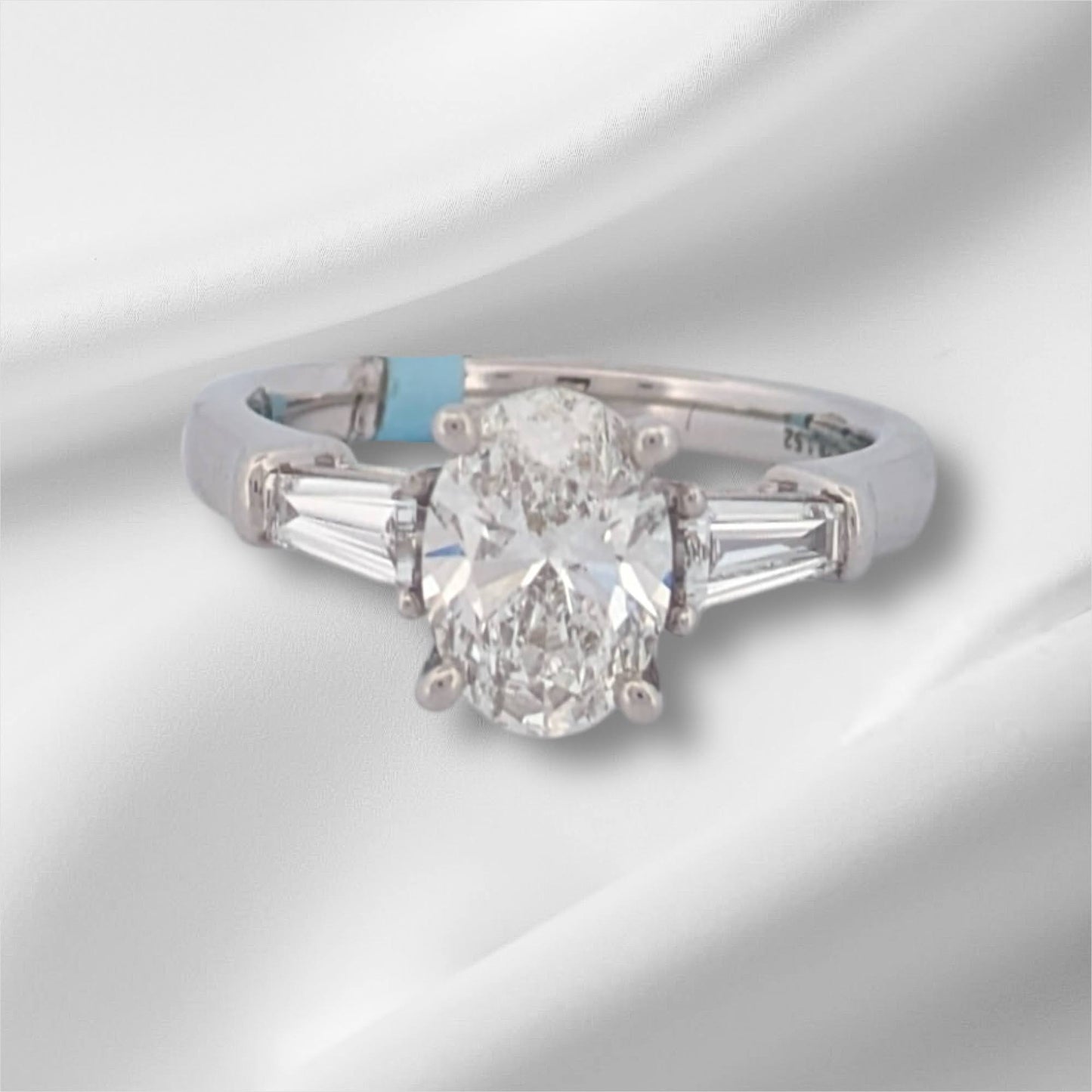 Pamela | 14K White Gold Engagement Ring with 1.88 CTW, Size 6.75