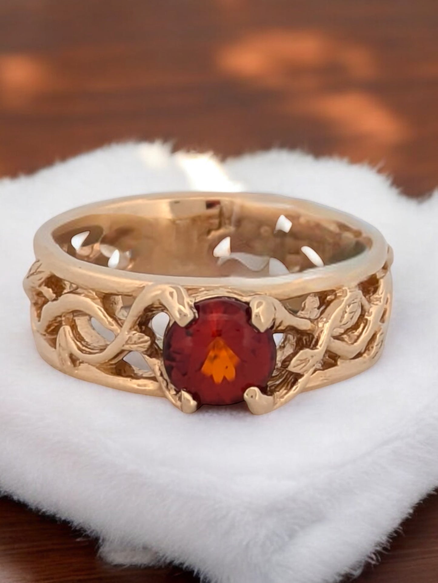 Sade | 14k Yellow Gold Ruby Ring | Single Stone Ruby Simple Setting Engagement Ring | Gold Ruby Ring | Gift for Her | Engagement Ring