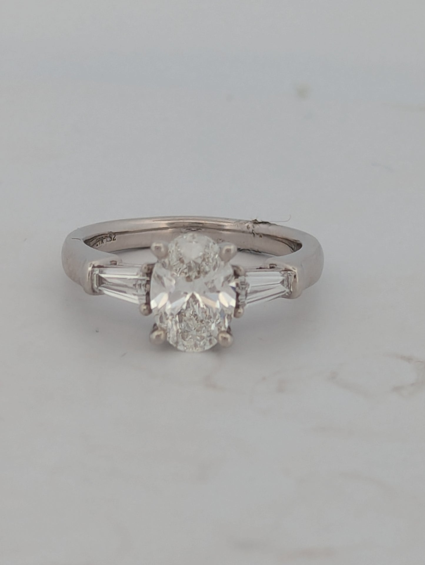 Pamela | 14K White Gold Engagement Ring with 1.88 CTW, Size 6.75