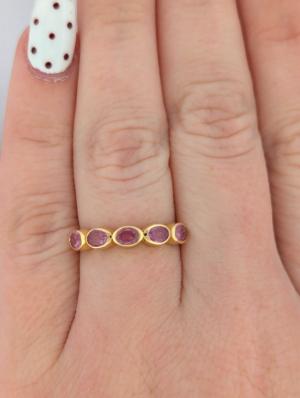 Leyannah | 14k Yellow Gold | Pink Sapphire | Ring