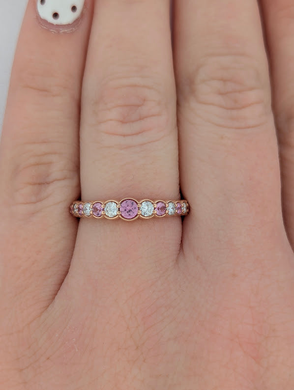 Lana | 14k Yellow Gold | Pink Sapphire | Diamond | Ring