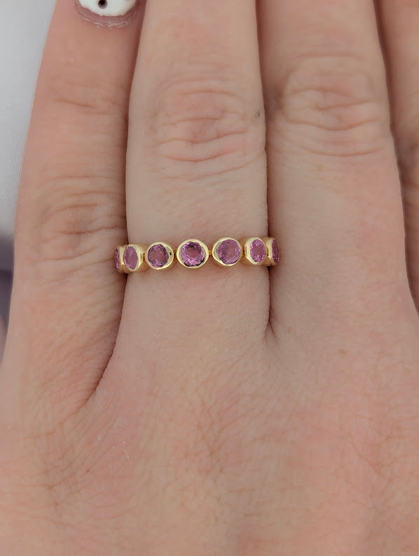Lori | 14k Yellow Gold | Pink Sapphire | Ring
