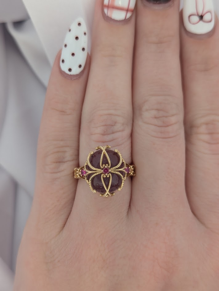 Estella | 18k Yellow Gold | Amethyst | Ruby | Ring