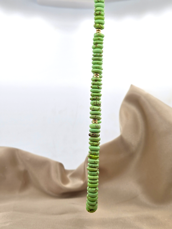 Sora | 14k Yellow Gold | Gaspiat Turquoise | Necklace