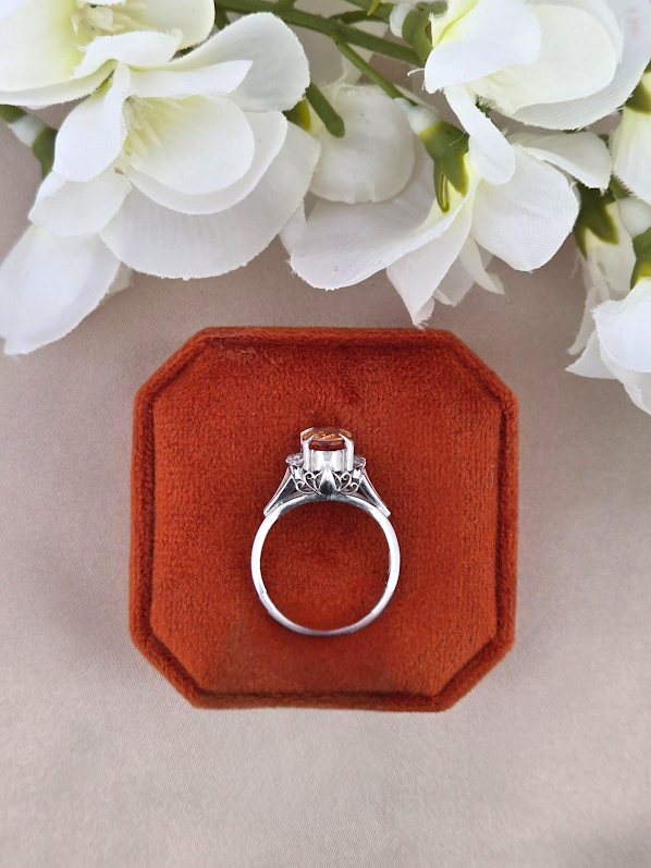 Manny | Platinum | Topaz & Natural Diamond | Ring