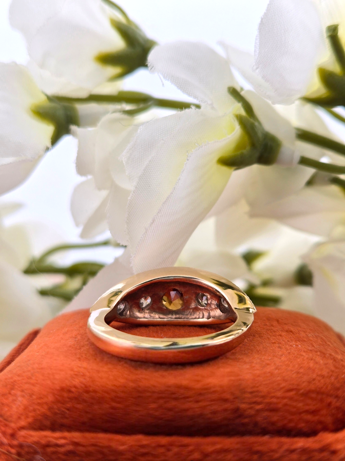 Valerie | 14k Yellow Gold | Chrysoberyl & Natural Diamond | Ring