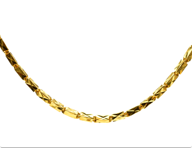 The Specialty: 22 Karat Specialty Link Diamond Cut Chain