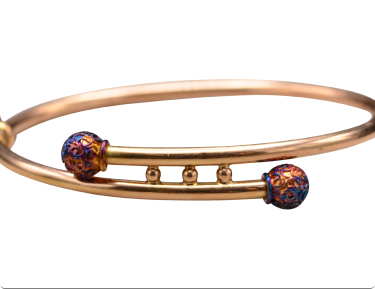 The Cobourg: Victorian Rose Gold Children's Bangle Bracelet