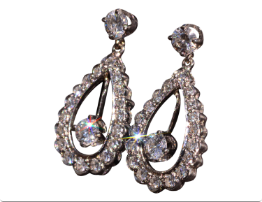 The Menten: Hollywood Glam Era Diamond Dangler Earrings