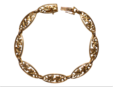 The Macon: Art Nouveau Bracelet in Yellow Gold