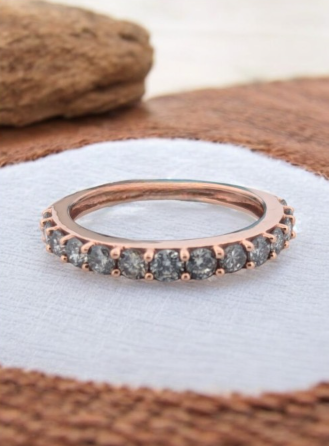 Talitha | 10K Rose Gold Diamond Ring, 1.00 CT Diamond, Size 7, Elegant Engagement Ring, Fine Jewelry, Anniversary Gift for Her