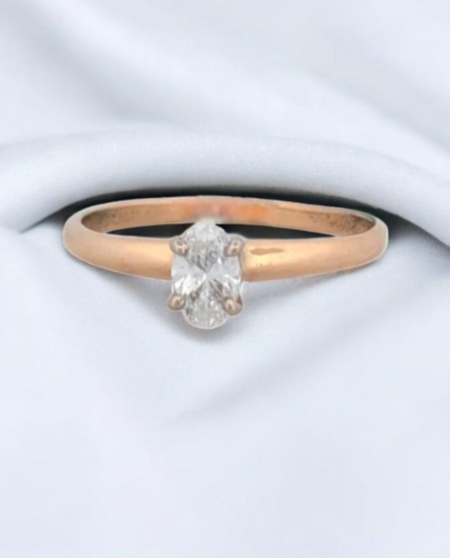 Apphia Ring | 14k Yellow Gold Diamond Ring | 0.38ct Sparkling Jewelry | Size 6.5, Elegant Gift for Her