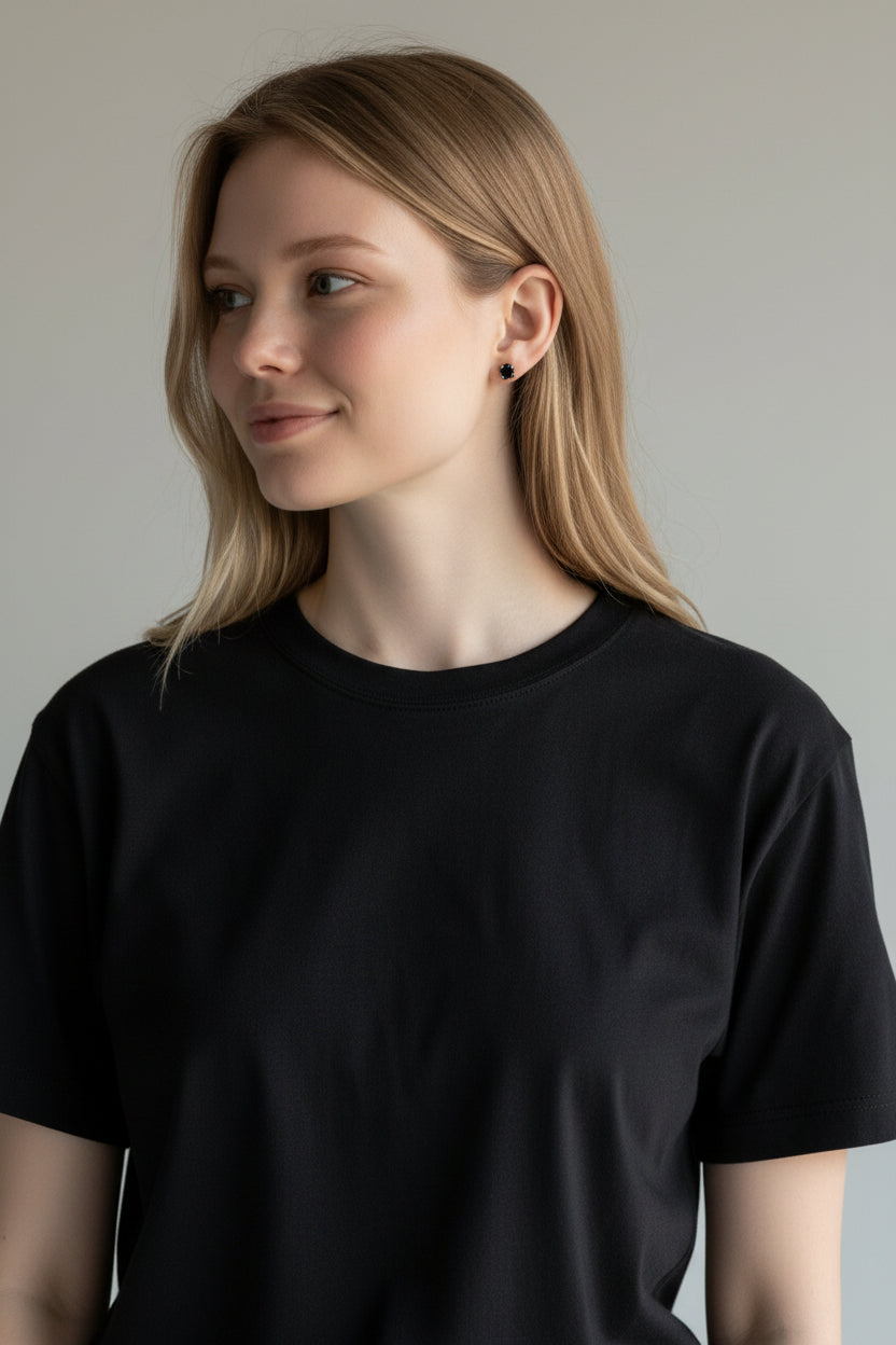 Macy | 14k Yellow Gold | Black Diamond | Earrings