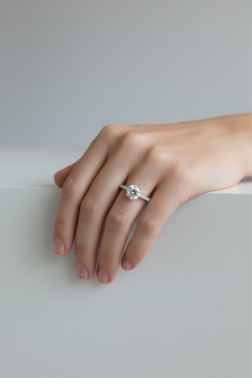 Cindie | 14k White Gold | Lab Diamond | Ring