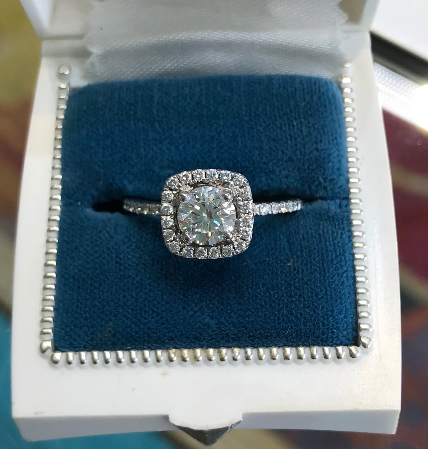 Marissa - .85tctw 14K White Gold Engagement Ring